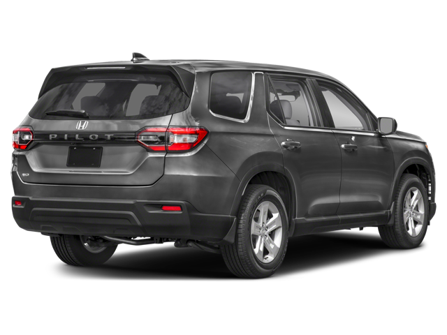 Silver Honda Pilot rear