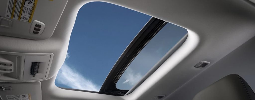 Close-up of the sunroof in a 2025 Ford Bronco Sport.