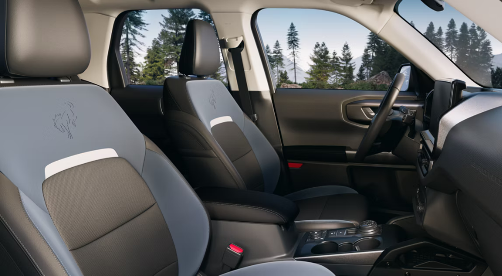 Interior of a 2025 Ford Bronco Sport Sasquatch for sale near Elk Grove Village
