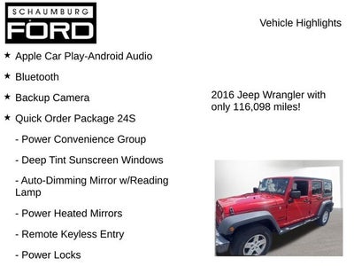 2016 Jeep Wrangler Unlimited Sport