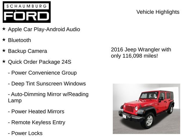 2016 Jeep Wrangler Unlimited Sport