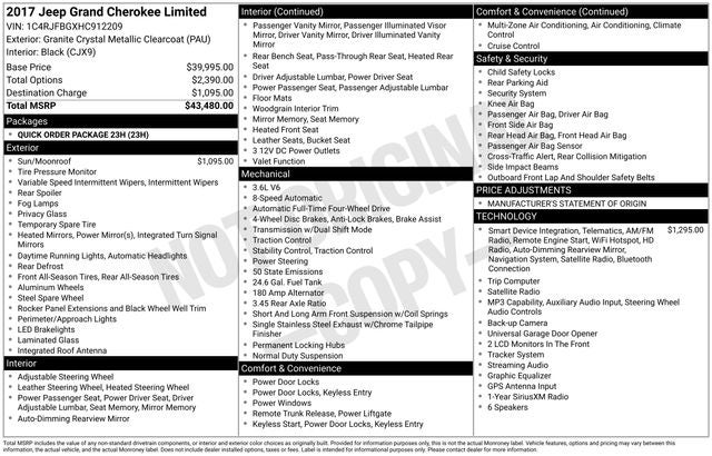 2017 Jeep Grand Cherokee Limited