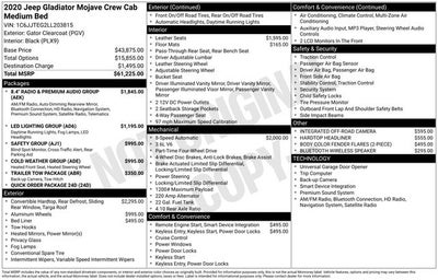 2020 Jeep Gladiator Mojave