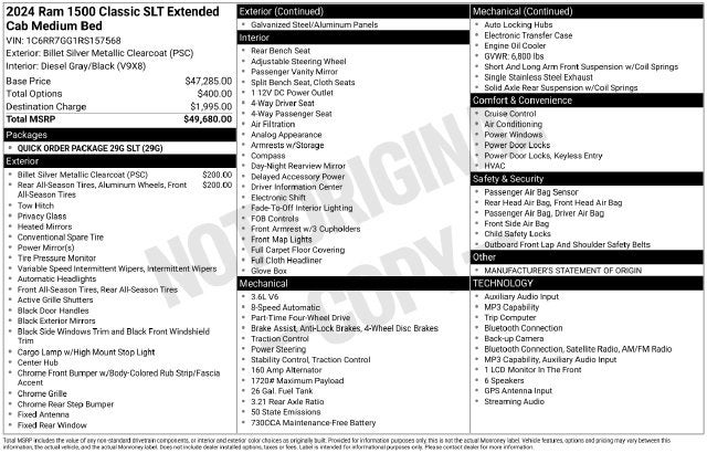 2024 RAM 1500 Classic SLT