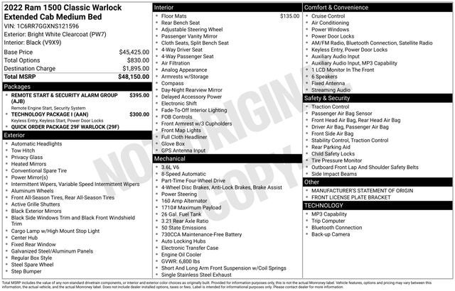 2022 RAM 1500 Classic Warlock