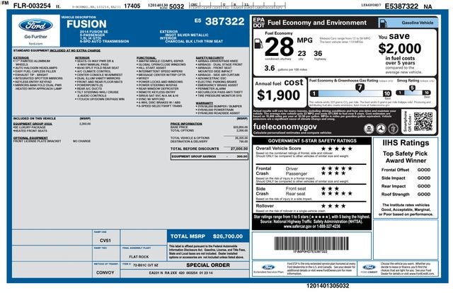 2014 Ford Fusion SE