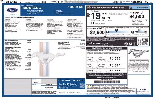 2026 Ford Mustang GT Premium