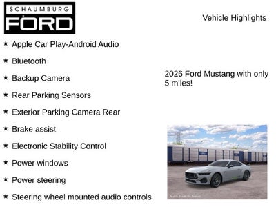 2026 Ford Mustang EcoBoost Premium