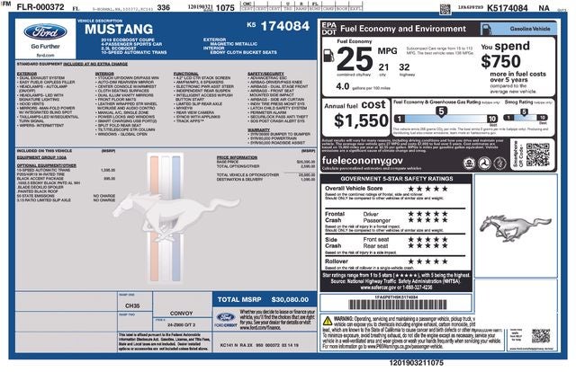 2019 Ford Mustang EcoBoost