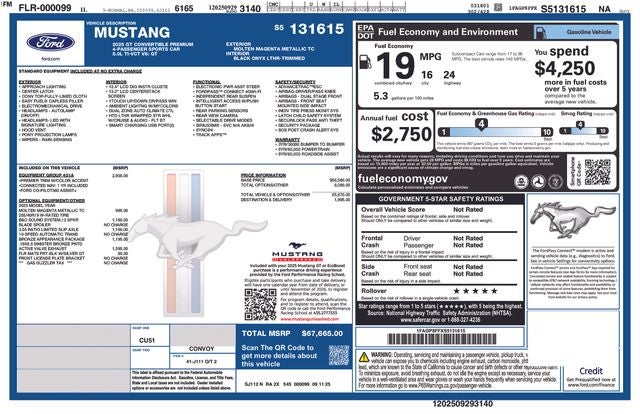 2025 Ford Mustang GT Premium
