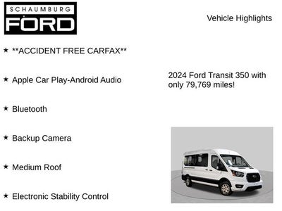 2024 Ford Transit-350 XLT 15-passenger Medium Roof