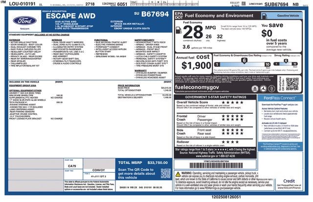 2025 Ford Escape Active