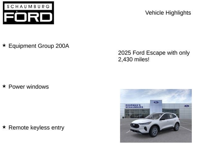 2025 Ford Escape Active