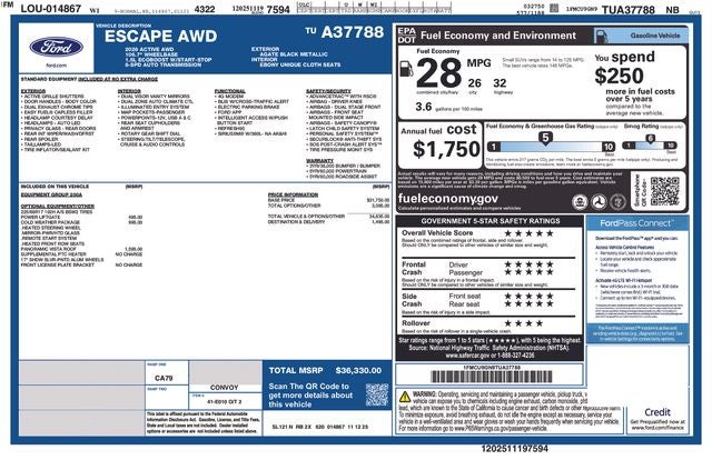 2026 Ford Escape Active