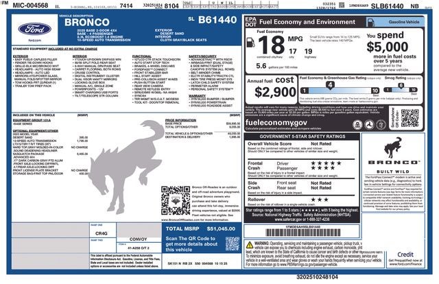 2025 Ford Bronco Base