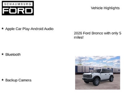 2026 Ford Bronco Big Bend