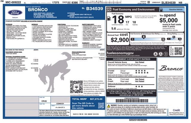 2025 Ford Bronco Heritage Edition