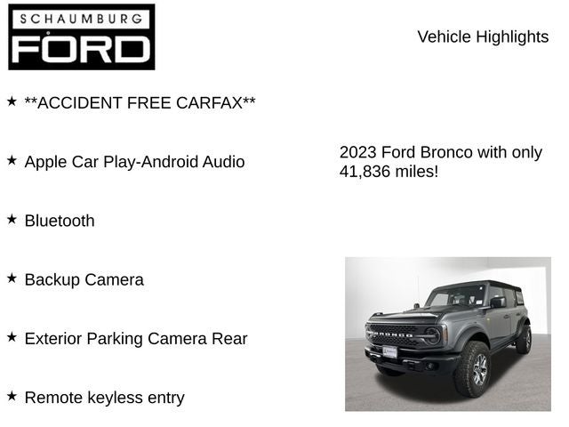 2023 Ford Bronco Badlands