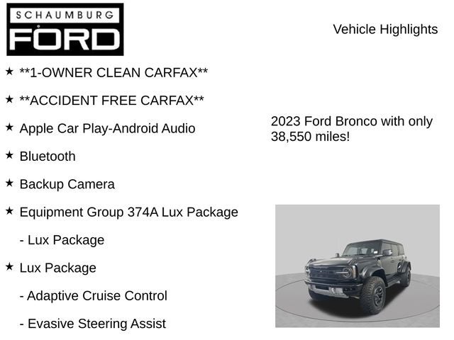 2023 Ford Bronco Raptor