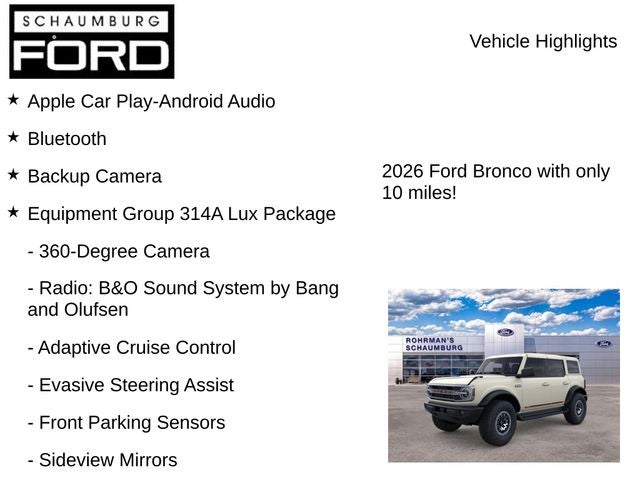 2026 Ford Bronco Outer Banks