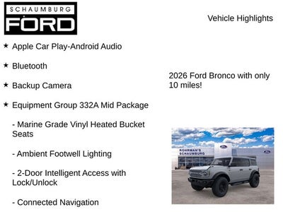 2026 Ford Bronco Badlands