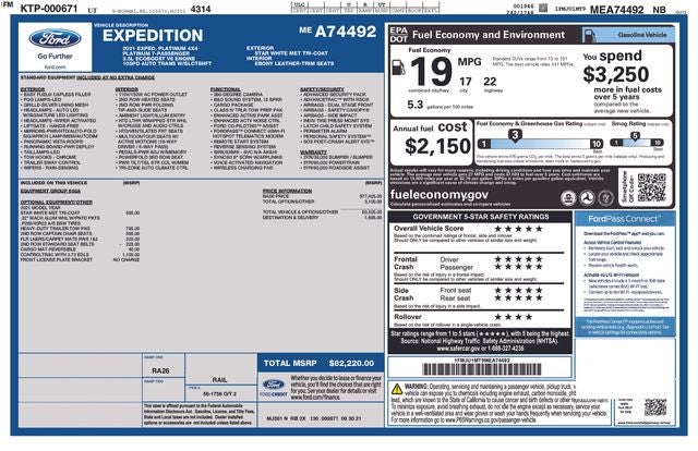 2021 Ford Expedition Platinum