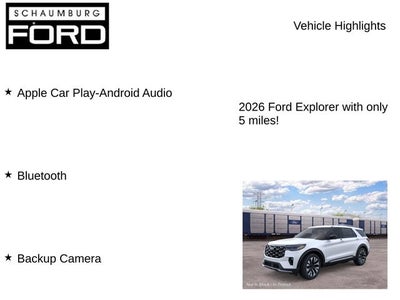 2026 Ford Explorer Platinum