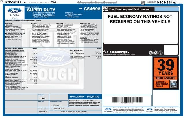 2017 Ford F-350SD Lariat