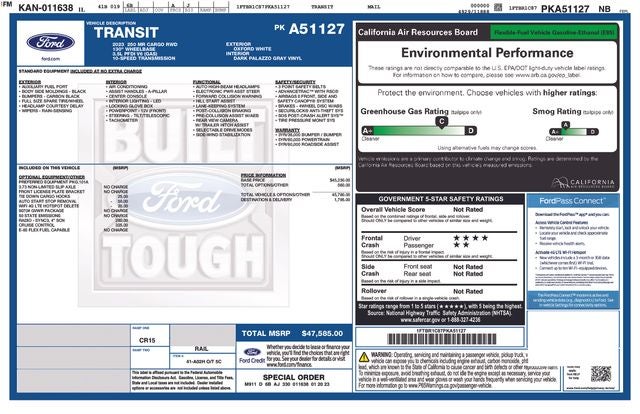 2023 Ford Transit-250 Base Medium Roof