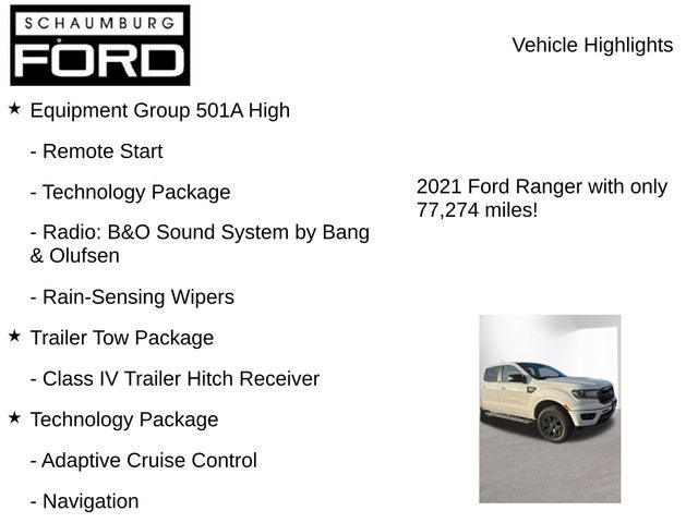 2021 Ford Ranger Lariat