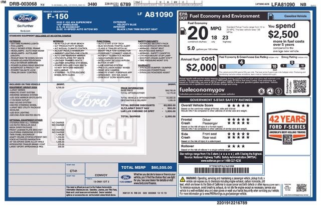 2020 Ford F-150 Lariat