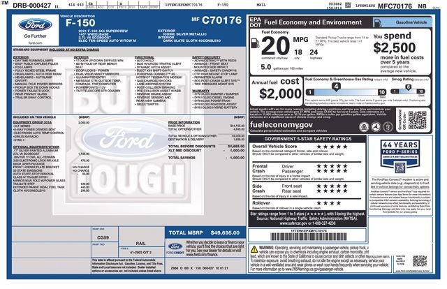 2021 Ford F-150 XLT