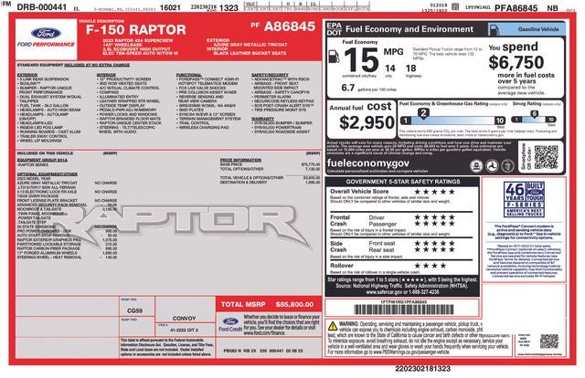 2023 Ford F-150 Raptor