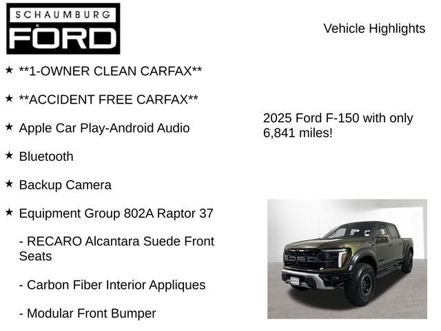 2025 Ford F-150 Raptor