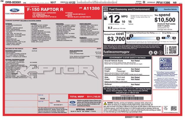 2023 Ford F-150 Raptor R