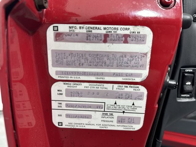 1984 Chevrolet Corvette Base