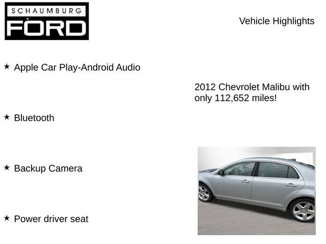 2012 Chevrolet Malibu LS 1LS