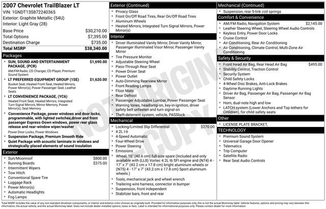 2007 Chevrolet TrailBlazer LT