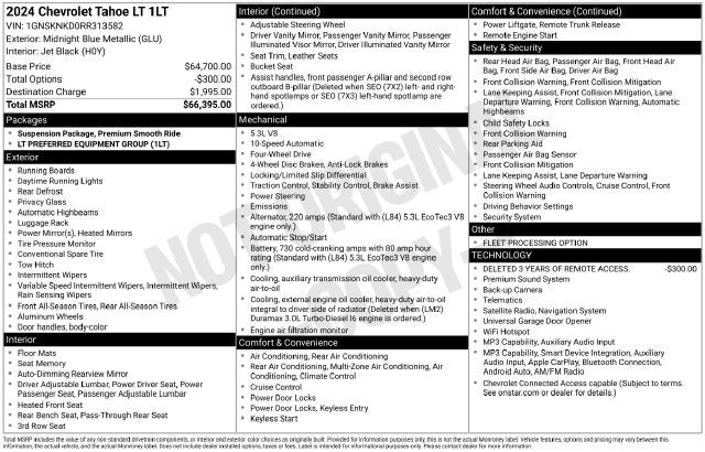 2024 Chevrolet Tahoe LT