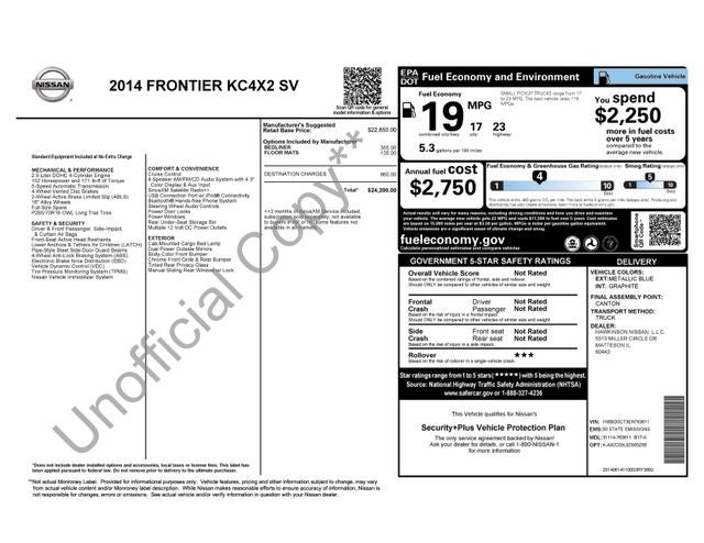 2014 Nissan Frontier SV I4