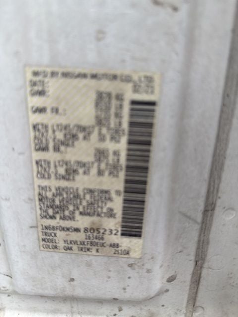 2021 Nissan NV1500 SV