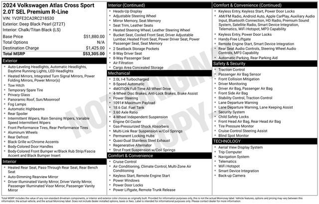 2024 Volkswagen Atlas Cross Sport 2.0T SEL Premium R-Line