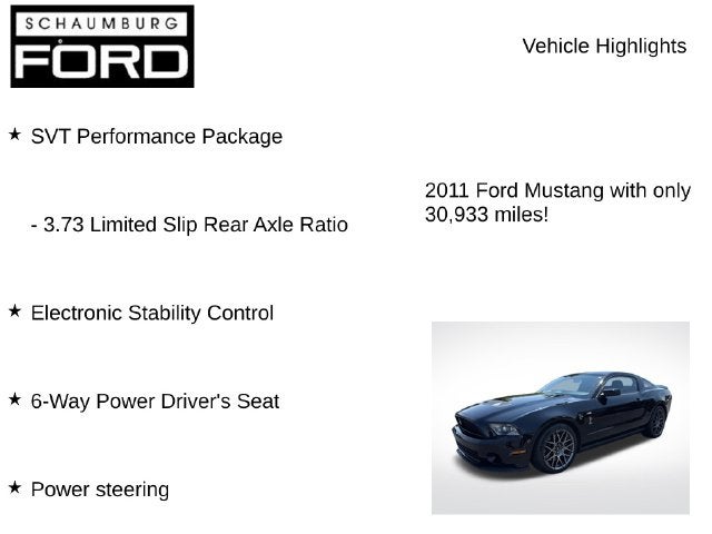 2011 Ford Mustang Shelby GT500