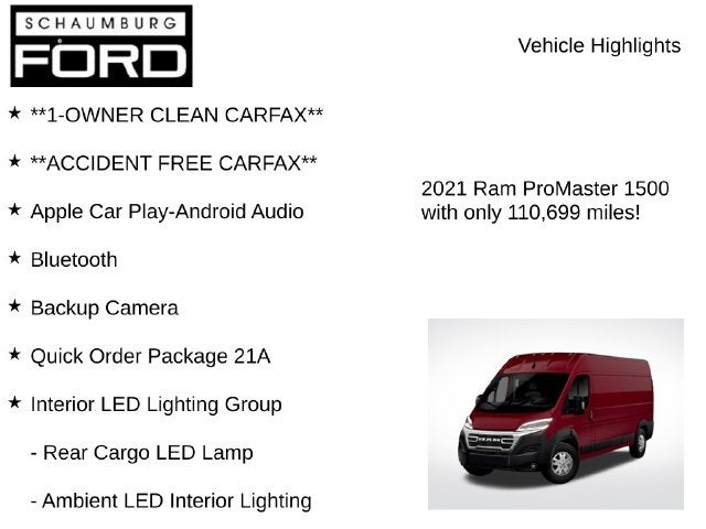 2021 RAM ProMaster 1500 Base