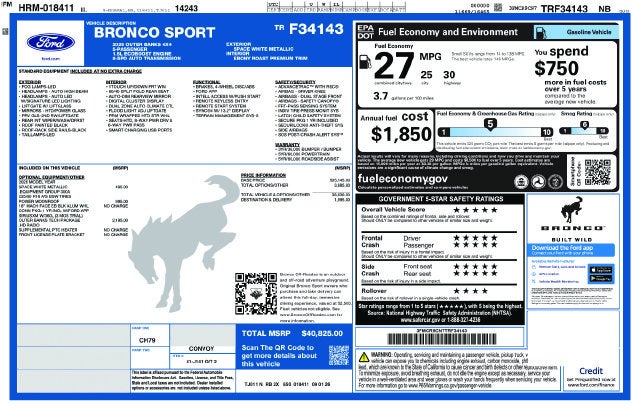 2026 Ford Bronco Sport Outer Banks