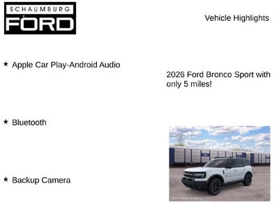 2026 Ford Bronco Sport Outer Banks