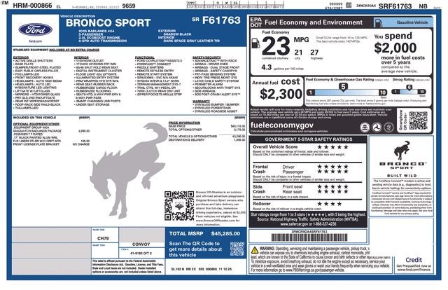 2025 Ford Bronco Sport Badlands