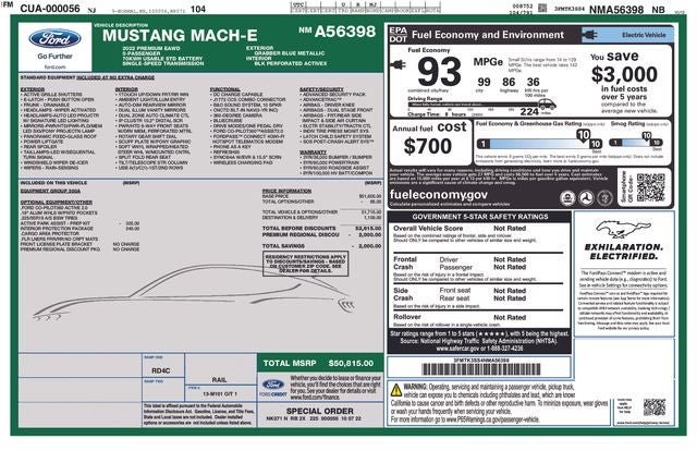 2022 Ford Mustang Mach-E Premium