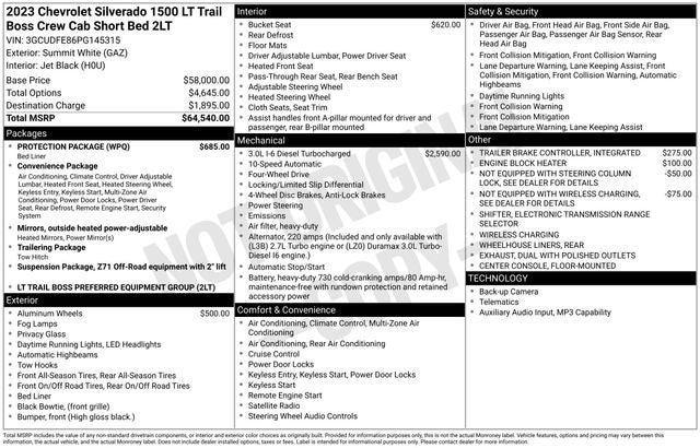 2023 Chevrolet Silverado 1500 LT Trail Boss