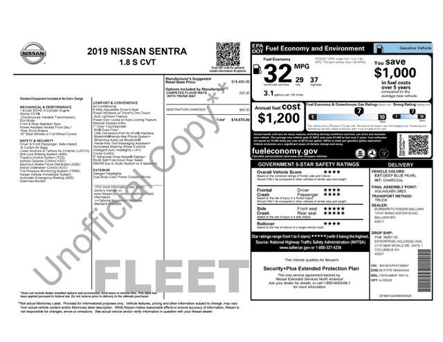 2019 Nissan Sentra S